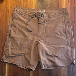 Roark Men's Casual Brown Athletic Shorts